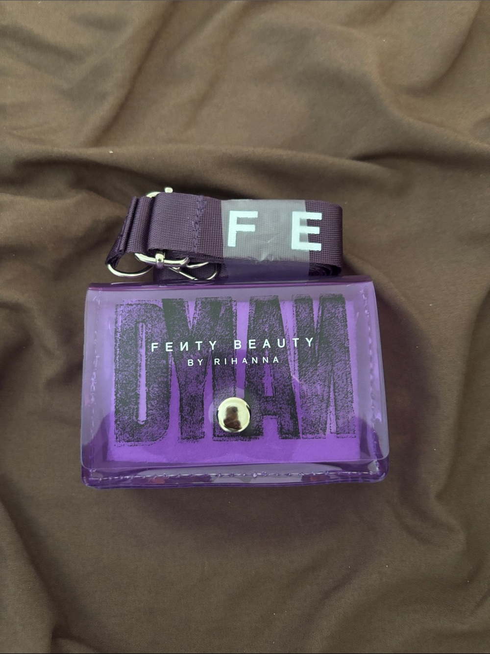 Fenty Beauty x Dylan Wang Purple Clear Vinyl Crossbody